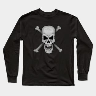 Skull & Crossbones (detailed) Long Sleeve T-Shirt